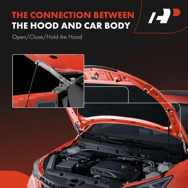 A-Premium Front Hood Hinges Set - Fits Toyota Corolla 2009-2013 & Matrix 2009-2014 - Driver & Passenger Side