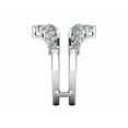 thumbnail image 2 of 2.00Ct Round Cut Simulated Diamond Women's Enhancer Wedding Ring 14k White Gold Plated 925 Sterling Silver, 2 of 5