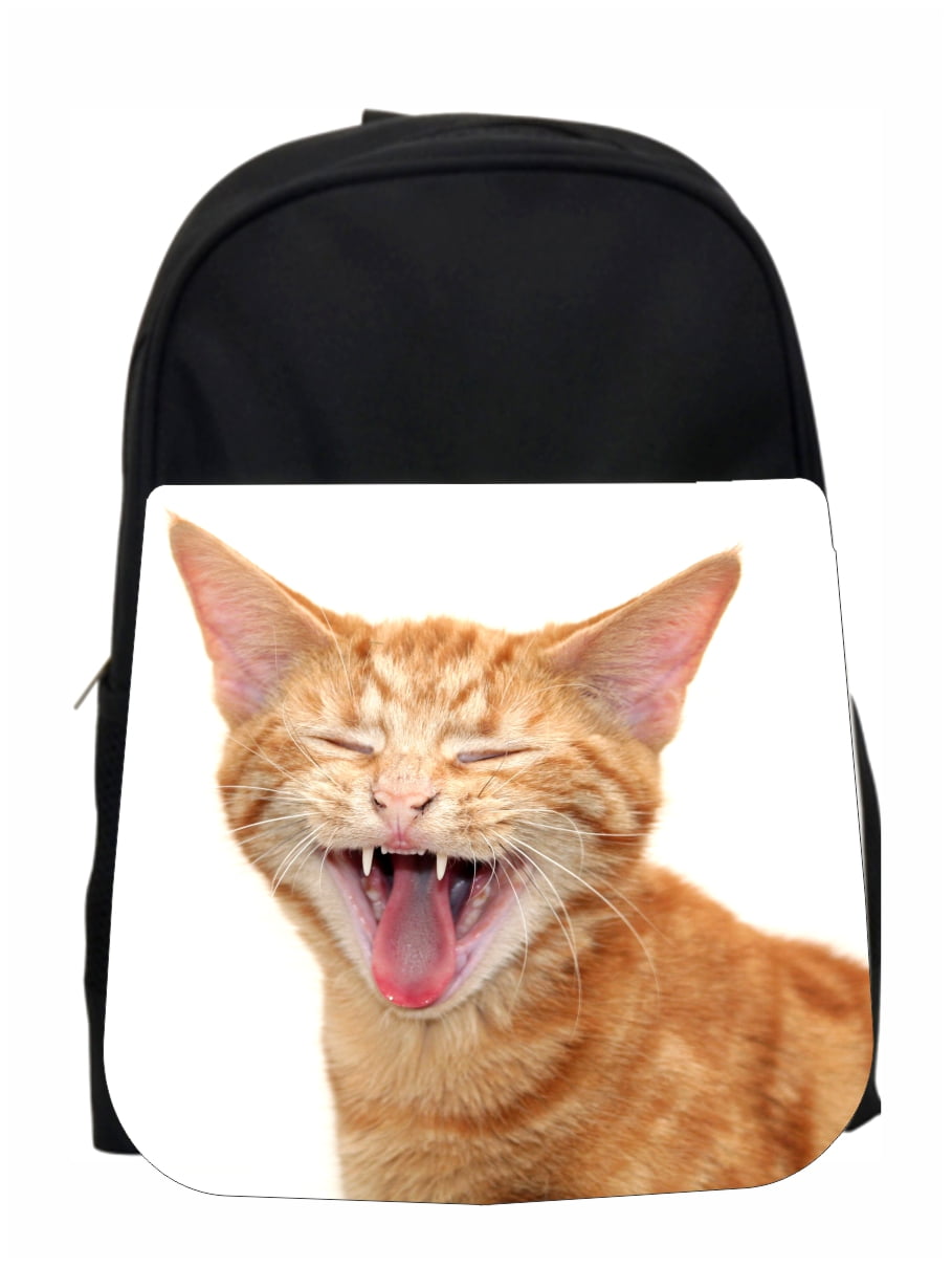 Accessory Avenue School Backpack Cat Laughing Kitten Kids PreSchool