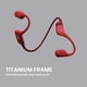 AfterShokz Aeropex - Open Ear Bluetooth Bone Conduction Sports Headphones - Sweat Resistant Wireless Earphones for Workouts and Running with Built in Mic (Solar Red) - image 8 of 8