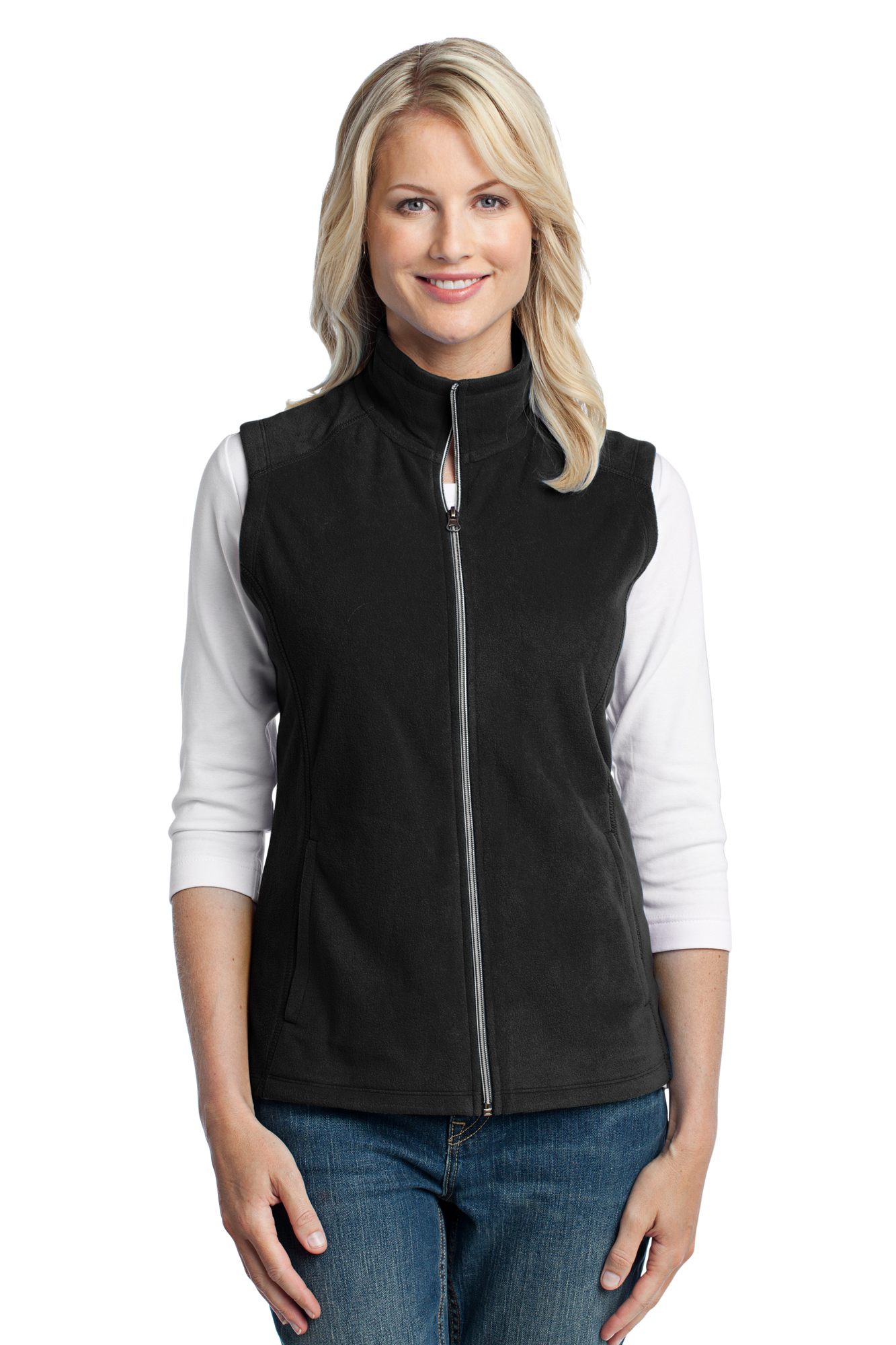 Port Authority - Port Authority Women's Microfleece Vest - Walmart.com ...