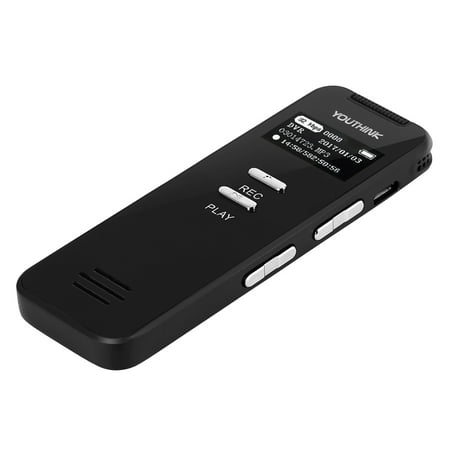 Voice Activated Recorder, Double Microphone Hd Recording, 8Gb Memory, Noise Cancelling