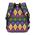 thumbnail image 4 of Fotbe Mardi Gras4 Pattern Casual Backpack for School, Travel, and Outdoor Activities - Durable, Lightweight, and Comfortable, 4 of 5