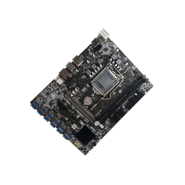 Seitruly Placa base de ordenador B250C PCI-E 4,0 GPU DDR4 64G memoria máxima compatible con placa de minería accesorio de actualización de PC de Juegos de teclado y mouse para computadora