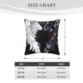 thumbnail image 4 of Fotbe Butterfly Angel Wings Art Pattern Velvet Decorative Throw Pillow Covers with Elegant Piping, Soft Plush Cushion Cover for Sofa, Bed, Car, Office-18"x18", 4 of 8