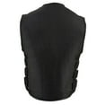 thumbnail image 2 of Milwaukee Leather MLM3500 Men's Swat Style Rider Leather Vest w/ Single Panel Back for Club Patches X-Large, 2 of 7