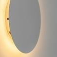 thumbnail image 6 of FSLiving 9.8" Circular LED Wall Lamp Battery Operated Remote Control Wall Sconces Restaurant Background Light White Iron Shade Lighting Fixtures Dimmable RGB Color for Home Decor - 1 Pack, 6 of 7