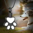 thumbnail image 7 of Paw Cremation Jewelry for Ashes Holder Necklace Urn Neckless Lockets for Pet Ashes for Memorial Dog Cat, 7 of 7