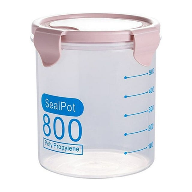 2pcs Food Container with Lids Transparent Plastic Refrigerator Organizer for Home Kitchen Cabinets Drawers