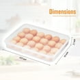 thumbnail image 4 of Sorbus Egg Containers with Snug Tight Lids Clear Deviled Egg Carrier Tray Stackable & Portable Dispenser (Set of 2, Holds 48-Egg), 4 of 7