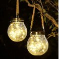 thumbnail image 4 of 1 Lumires De Jardin Solaires Extrieures-20 Lumires Lumire Chaude, Lumires Pendantes De Boule De Craquement De Verre De Paysage De Nol De Led, 4 of 5