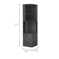 thumbnail image 3 of Two Open Shelves, Easy to Reach - Useful Corner Cabinet, 3 of 4