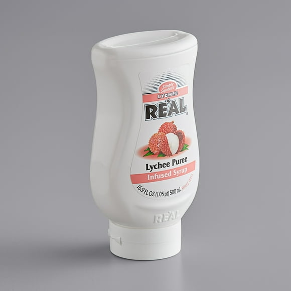 Real Sirop Infusé à la Purée de Litchi 16,9 fl oz