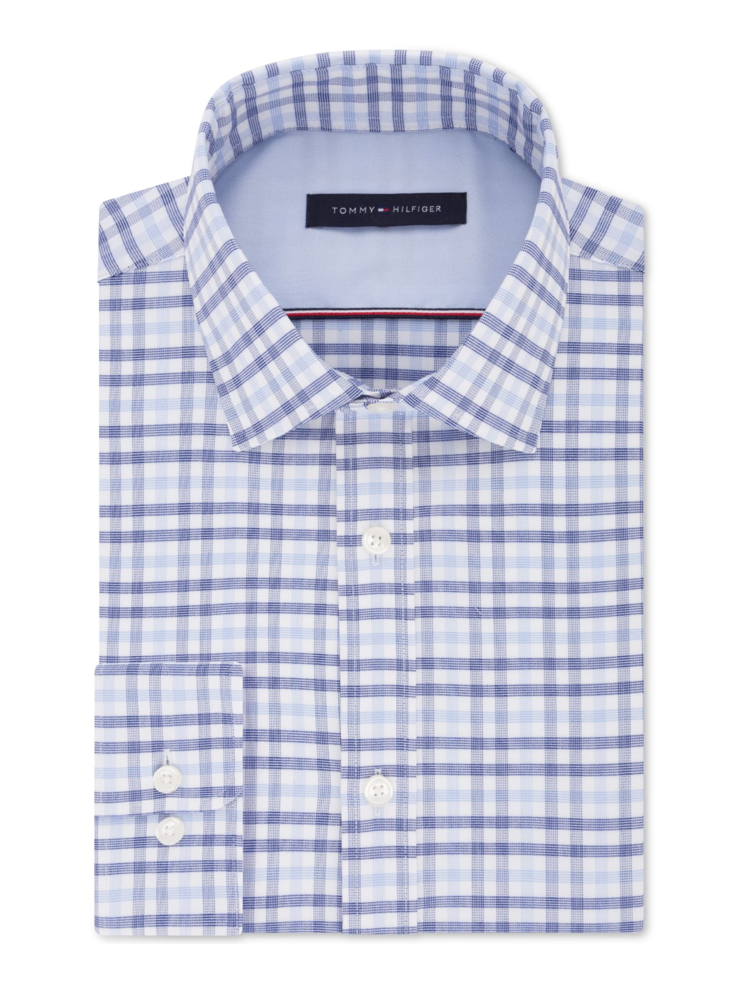 Blue Tommy Hilfiger Slim Fit Heritage Oxford Dress Shirt 14.5 Neck 32/33 Sleeve