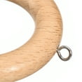 thumbnail image 4 of Uxcell 6Pack 2.75 Inch Wooden Curtain Drapery Rings Hook for Curtain Drapery Rod, Wood, 4 of 4