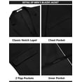 thumbnail image 5 of COOFANDY Men's Suits 2 Piece Slim Fit Suit Set 2 Button Lightweight Casual Knit Blazer Suit Jacket Pants, 5 of 6