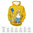 thumbnail image 2 of Simpsons Casual Pullover Hoodie Unisex Hooded Sweatshirt Novelty 3D Graphic Long Sleeve Sweater with Pocket 2XL, 2 of 8