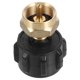 thumbnail image 4 of Adaptador de recarga de propano Adaptador de recarga de tanque de propano de latón Acoplador de tanque de cilindro de gas para recarga segura de propano Mantenimiento del cilindro de gas, 4 of 7