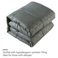thumbnail image 4 of 10 Pieces Bed in a Bag Bedding Comforter Set,Quilted Diamond Pattern, Queen,Grey, 4 of 5