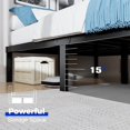 thumbnail image 4 of vfytbgnhj Queen Bed Frame 3600lbs Heavy Duty Metal Platform No Box Spring Needed with Steel Slat Support  Easy Assembly Noise-Free 16 Inch Queen, 4 of 5