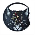 thumbnail image 4 of Cute Cat Wall Clock Cute Little Cat Vinyl Record Animal Wall Clock, 4 of 5
