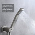 thumbnail image 3 of Shower Jets Rain Shower System with 12'' Ceiling Shower & Hand Shower, Overhead Full Body Shower System with Body Spray Jets Brushed Nickel Rain Shower Set, 3 of 10