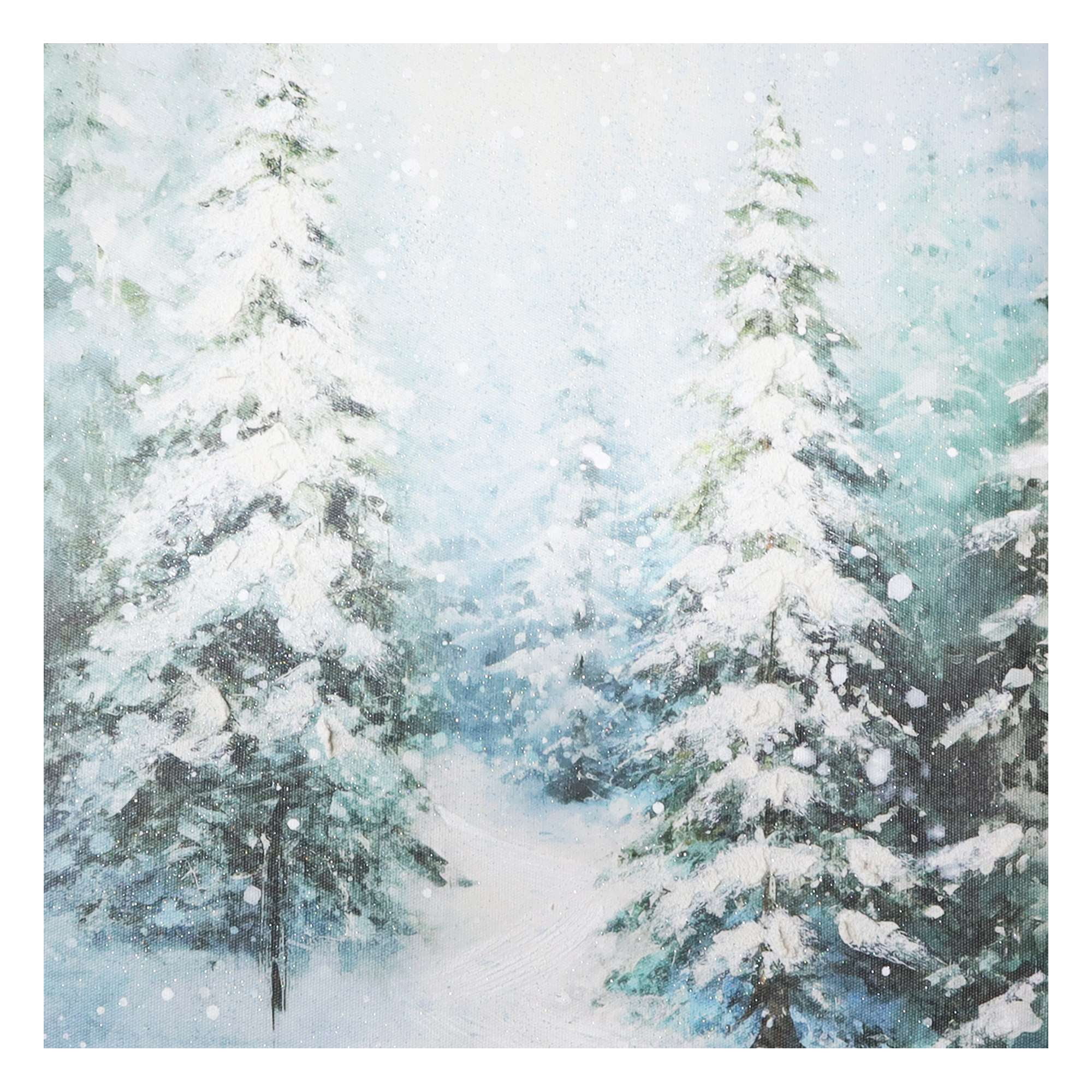 Décoration murale des arbres de peinture de vacances, hauteur de 18 pouces, multi couleur