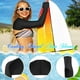 thumbnail image 3 of Mangas solares de compresión, protección UV, refrigeración para hombres y mujeres, bloqueador solar de verano, ciclismo, conducción, golf, correr, blanco, L,, 3 of 5