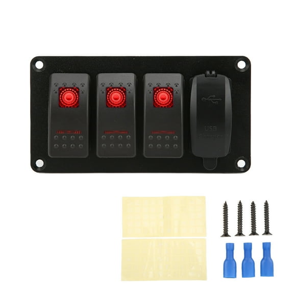 Rocker Switch Panel,4 Gang LED Rocker LED Rocker Switch Gang Rocker Switch Custom Engineered