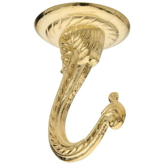 National Hardware 7177223 2.25 in. Swivel Swag Hook - Die Cast, Brass
