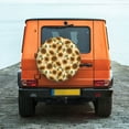 thumbnail image 6 of Naloa Autumn Sunflowers PVC Leather Spare Tire Wheel Cover for Car Truck SUV Camper Trailer Universal Fit many size14 inch, 6 of 6