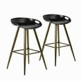 thumbnail image 2 of Silver Orchid Homy Casa 27.6''  Melies Fixed Counter & Bar Stool (Set of 2) All Black Black Finish, 2 of 3