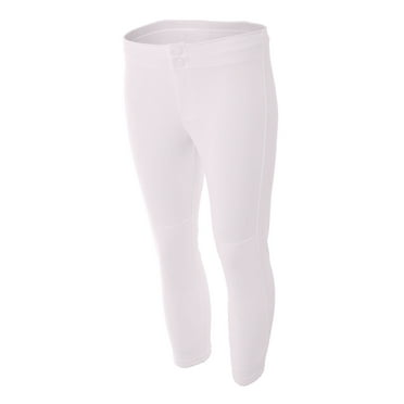 A4 Softball Pant For Women in White | NW6166