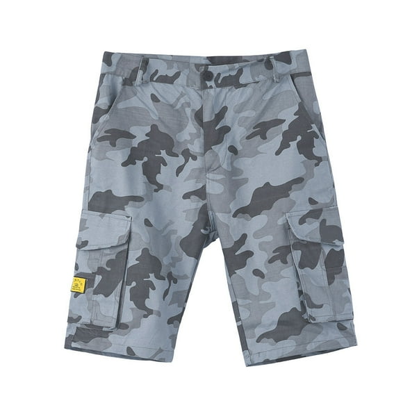 TopLLC Mens Shorts, Mens Pants Shorts Men's Button Camouflage Cotton Multi-Pocket Overalls Shorts Fashion Pant