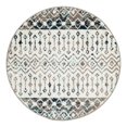 thumbnail image 3 of Unique Loom Tribal Trellis Collection Area Rug - Alami (3' 1" Round Ivory Gray Blue/Beige), 3 of 12