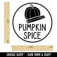 thumbnail image 2 of Pumpkin Spice Text with Image Flavor Scent Self-Inking Rubber Stamp Ink Stamper - Brown Ink - Medium 1 Inch, 2 of 7