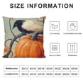 thumbnail image 5 of YINGXI  Halloween Pillow Covers Burlap Black Buffalo Plaids with Pumpkin Crow Decoration Throw Pillowslip Cushion Covers Home Sofa Bed Couch Pillowcase (H-Crow) 20x20in, 5 of 5
