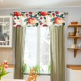 thumbnail image 3 of Yayeee Kitchen Valance Rod Pocket 54" x 18" Living Room Window Curtain, Strawberry Pattern, 3 of 6