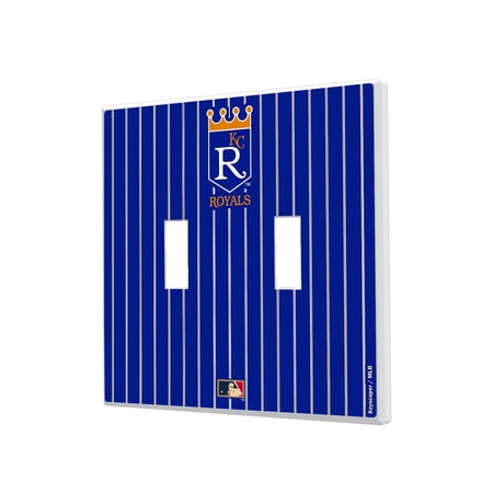 Kansas City Royals 1969-1978 Cooperstown Pinstripe Double Toggle Light Switch Plate