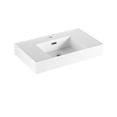thumbnail image 4 of Durable Resin Bathroom Vanity Top with Integrated Basin, Non-Porous Surface, Stain-Resistant Design for Easy Cleaning, Fits Standard Vanity Bases, Modern Bathroom Upgrade, 4 of 9