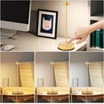 thumbnail image 6 of Cordless Table Lamp, Rechargeable Led Desk Lamp 6000mAh Battery Operated Lamp, 3 Colors Stepless Dimming Waterproof Portable Lamp for Indoor/Outdoor (Gold), 6 of 9