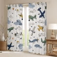 thumbnail image 2 of Castle Fairy Cartoon Plane Black Out Curtains for Boys Girls,Kawaii Aircraft Curtains Pack of 2 (42x63 Each),Transportation Theme Bedroom Curtains,Ultra Soft Home Decor, 2 of 6