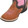 thumbnail image 4 of Infant Toddler Girls Western Embroidered Heart Floral Detailed Leather Boot, 4 of 4
