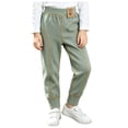 thumbnail image 2 of Antinious Boys Girls Solid Fleece Lined Elastic Waist Full Length Pants Leggings, 2 of 5