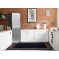 thumbnail image 3 of Ottomanson Machine Washable Non-Slip Rubberback Border 3x5 Indoor Area Rug, 3'3" x 5', Black, 3 of 9