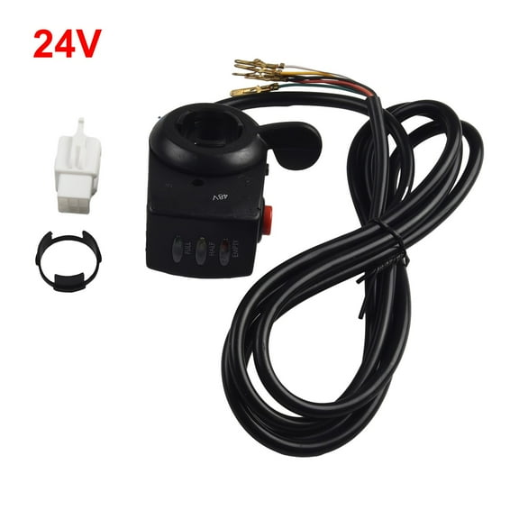 Fule 24v/36V/48V Ebike Thumb Throttle Electric Bike Speed Control LED TwistThumb Throttle Accelerator E-bike Accessories