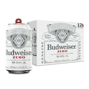 Budweiser Alcohol Free American Lager Beer 12 pack 12 fl oz Aluminum Cans 0% ABV