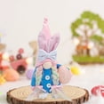 thumbnail image 4 of AURIGATE Easter Bunny Gnome Decor 5.91x2.76x10.63in Polyester Plush Ornament for Spring Holiday Tabletop & Home Decor, 4 of 6