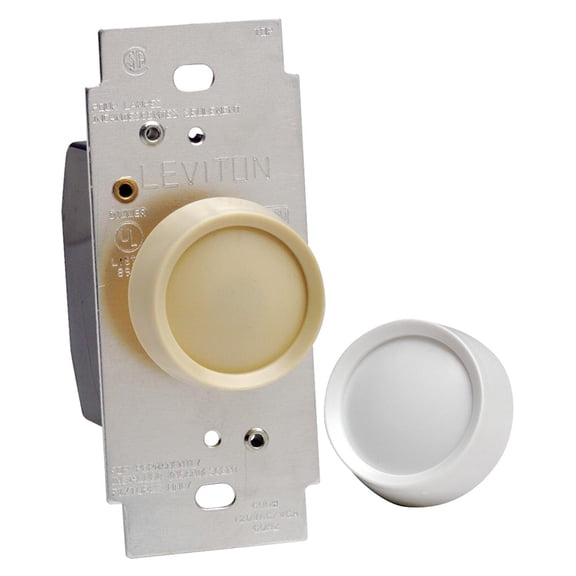 4811519,LED/CFL/INCD/DIMMERS,ROTARY PUSH ON/OFF ,SINGLE POLE