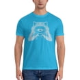 thumbnail image 3 of Love Raccoon Men'S Basic Short Sleeve T-Shirt Spider Baby Blue 5x-Large, 3 of 5